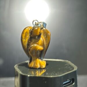 Tiger's Eye Angel Pendant